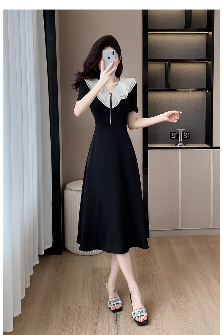 【dress】フリルデートワンピース　M24563