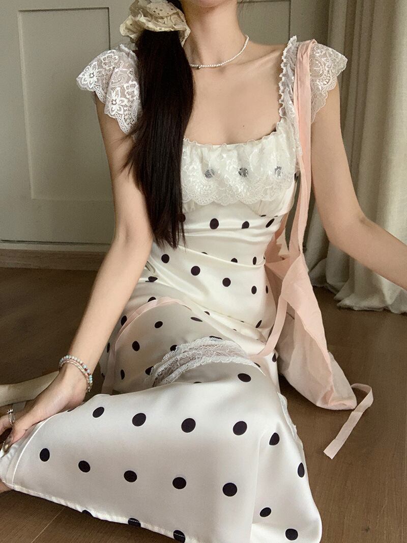 【dress】レースキャミワンピース G20425