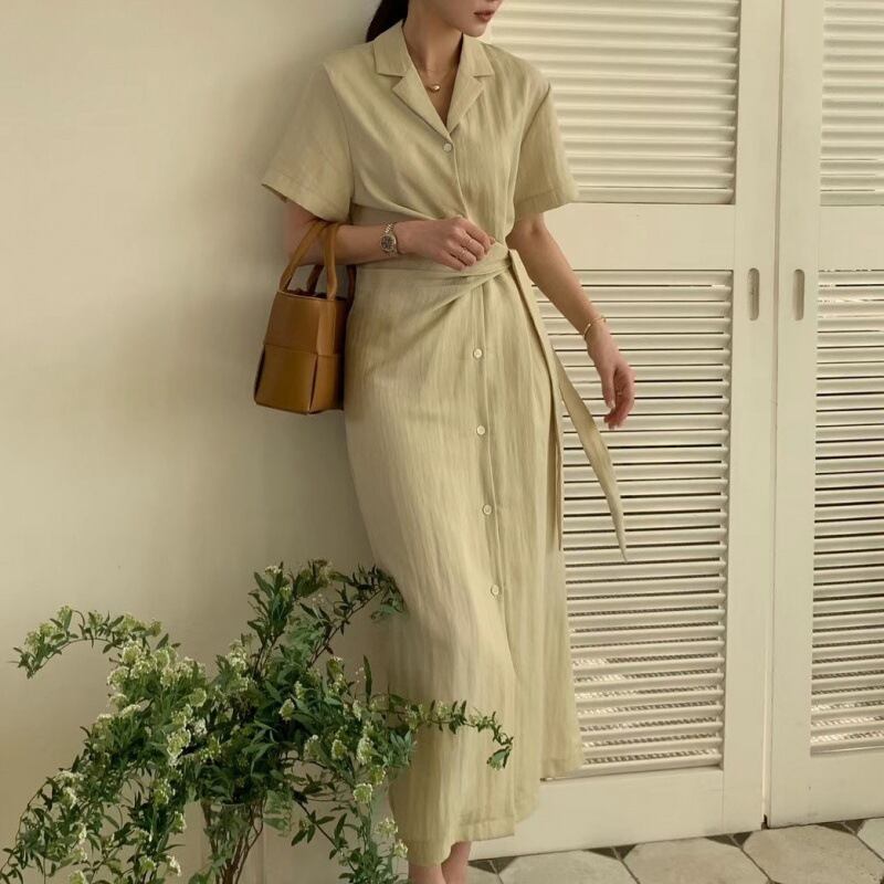 【dress】レトロシャツワンピース G20072