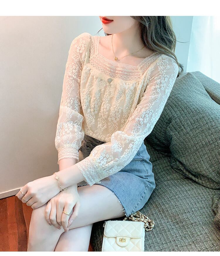 【tops】レースシャツトップス　M28614