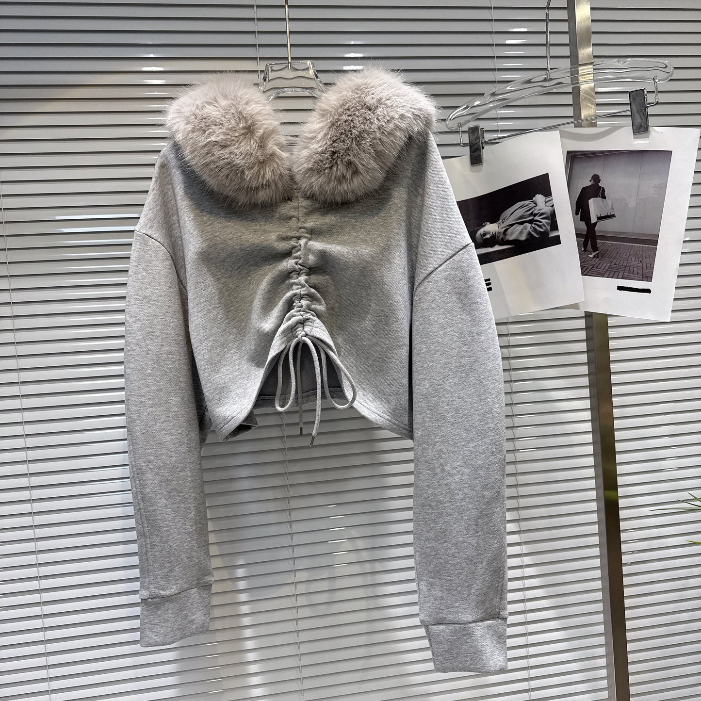 【set】2WAYフードファーパーカー×マーメイドスカートセット N3480