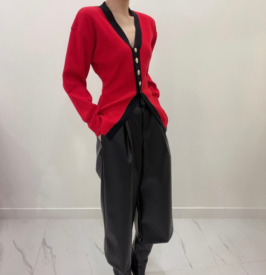 【tops】VネックニットセーターG23855