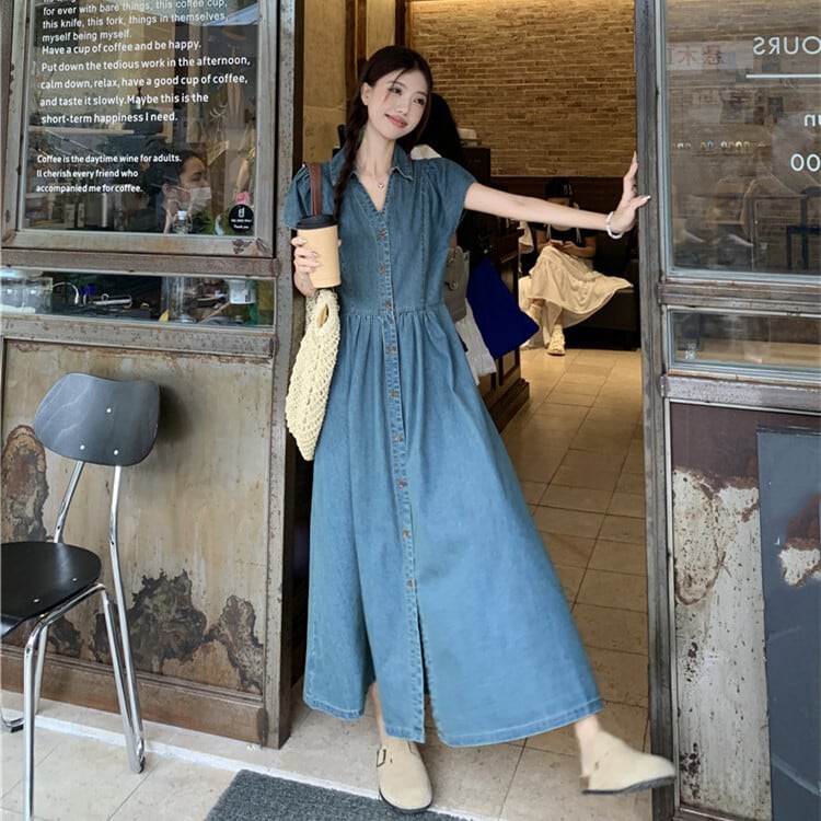 【dress】デニムワンピース　M24032