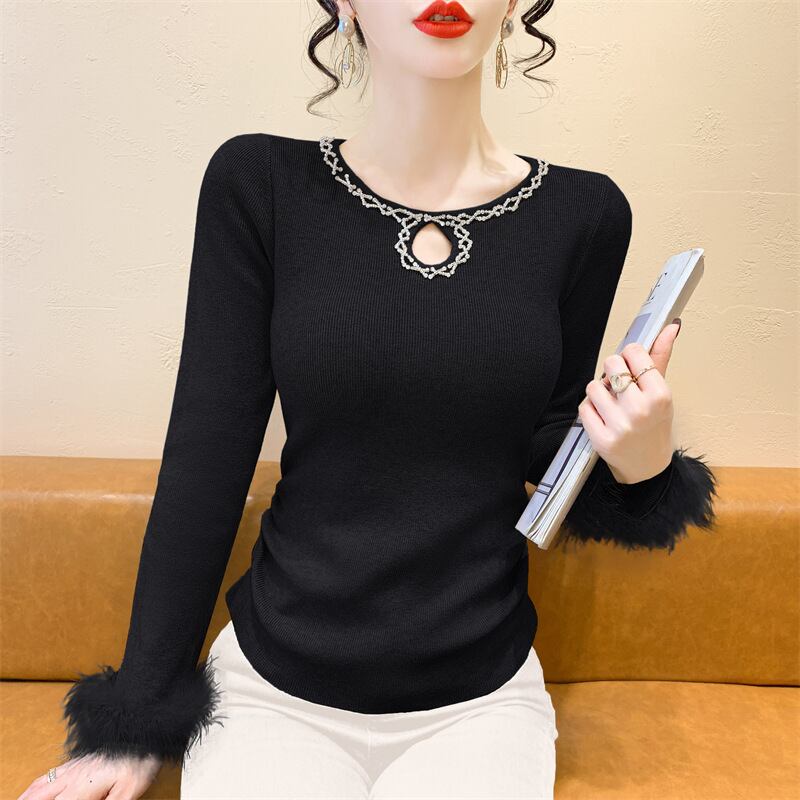 【tops】ファーニットトップス　M28219