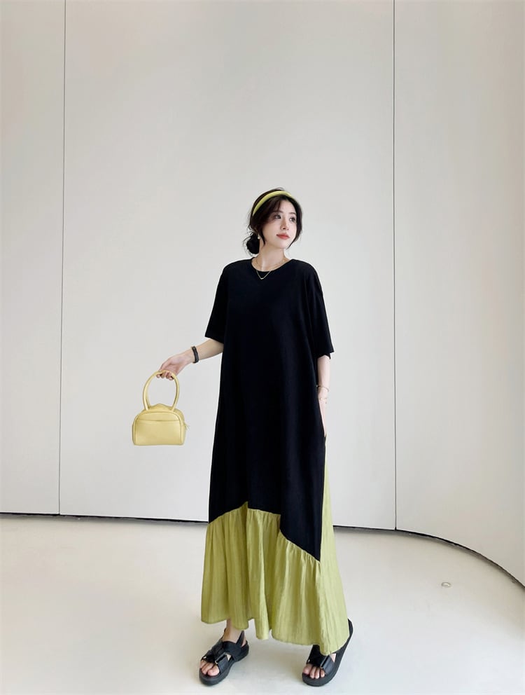 【dress】切り替えワンピース　M25159