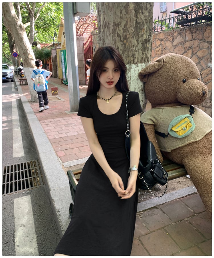 【dress】バックレスワンピース　M24579