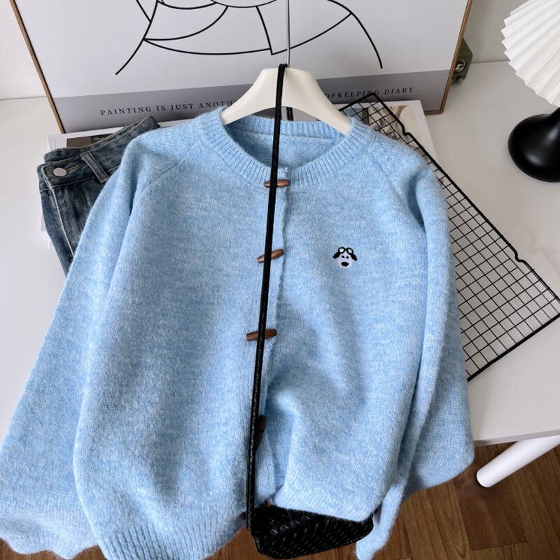 【outer】4色展開ニットカーディガン Q7492