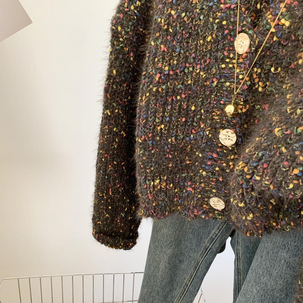 【outer】Vネックニットカーデ　M29269