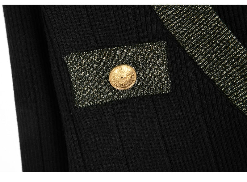 【set】ニットカーデ×スカートセット　M25455