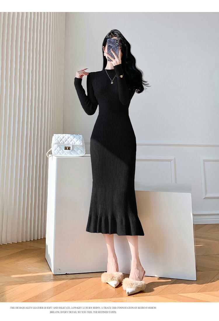 【dress】ニットワンピース　M19055