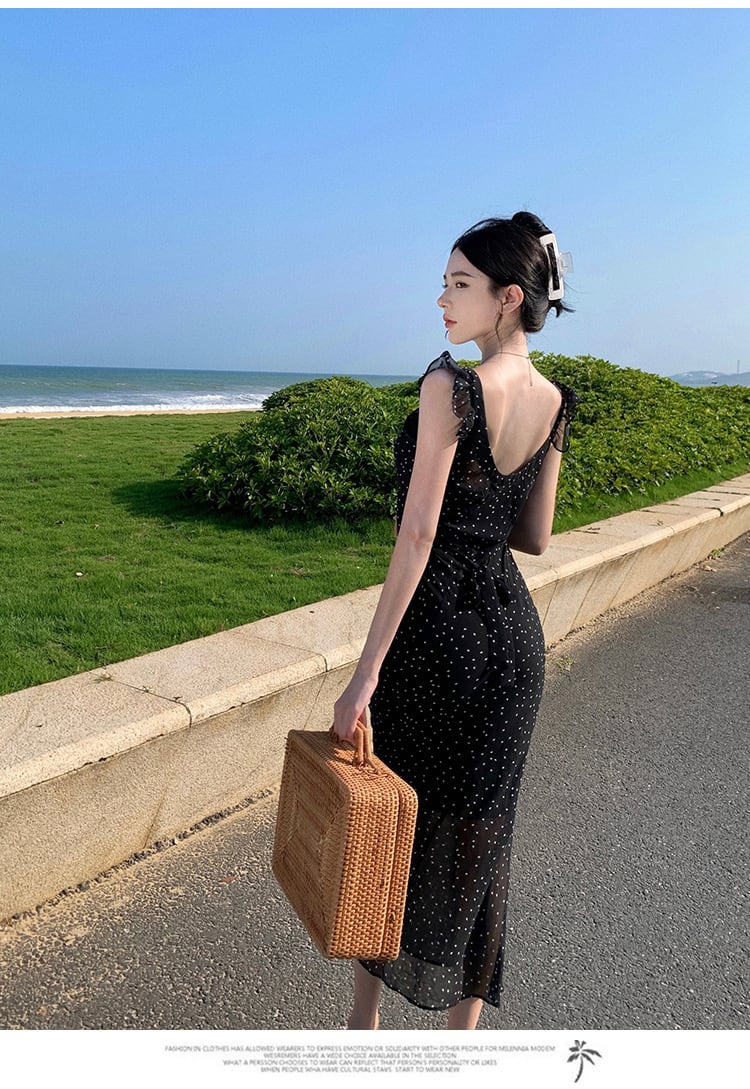 【dress】ドット柄ワンピース　M24708