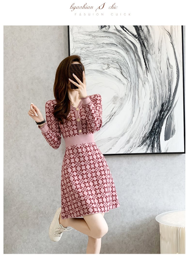 【dress】ニットワンピース　M25502