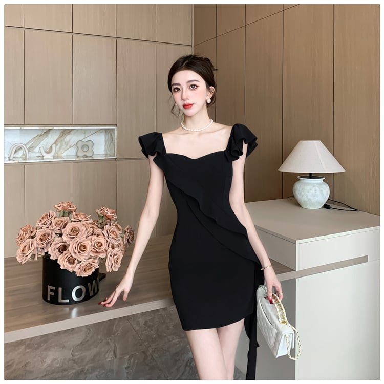 【dress】フリルタイトキャミワンピース G20255