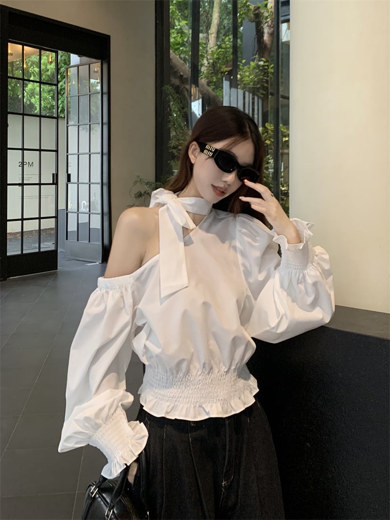 【tops】オフショルダートップス　M25543