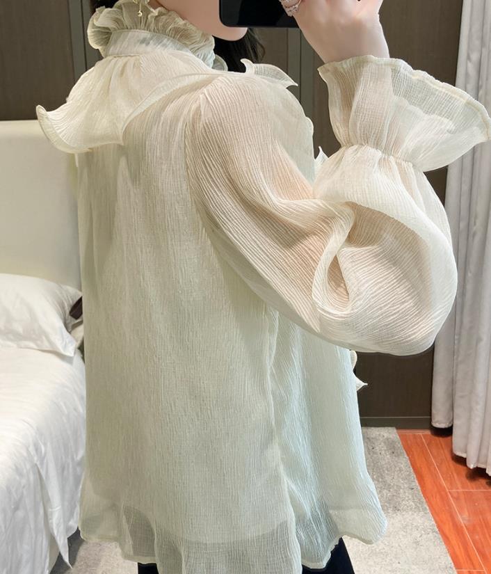 【tops】3色フレアスリーブブラウスF7059