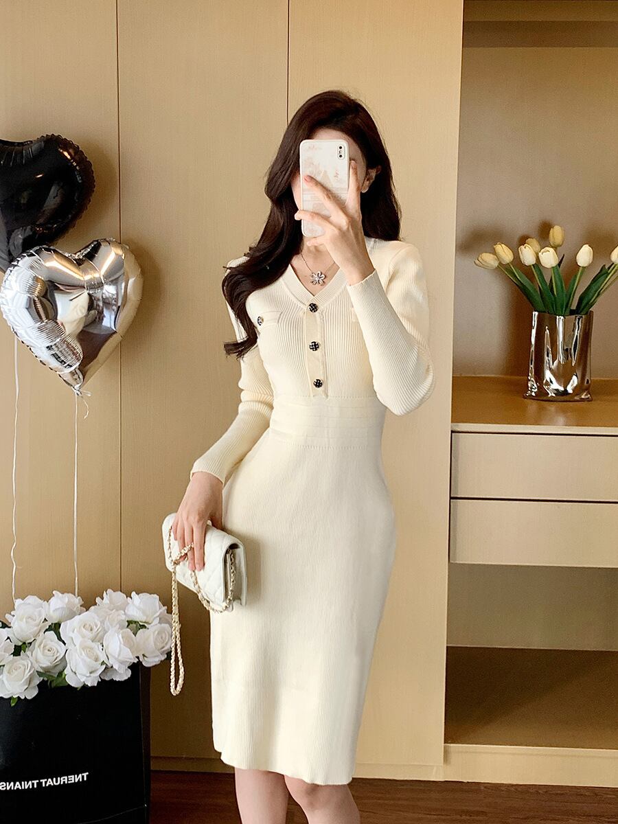 【dress】ニットワンピース　M28422