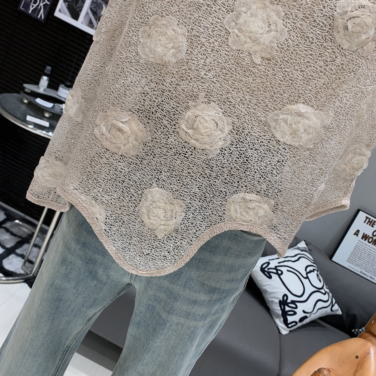 【tops】立体フラワートップス　M25025