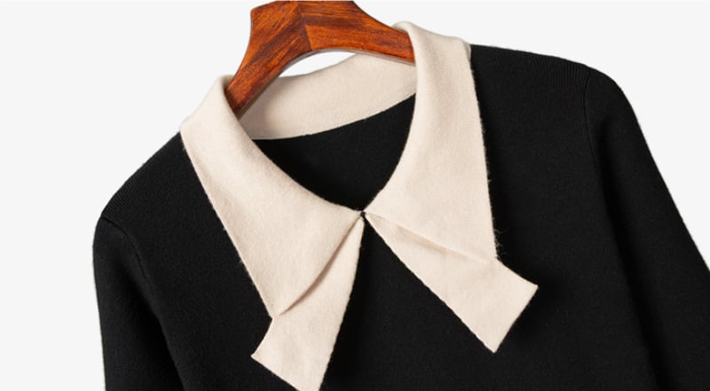 【dress】韓流スタイル!気質満点スウィートAラインハイウエストニットワンピース G2444