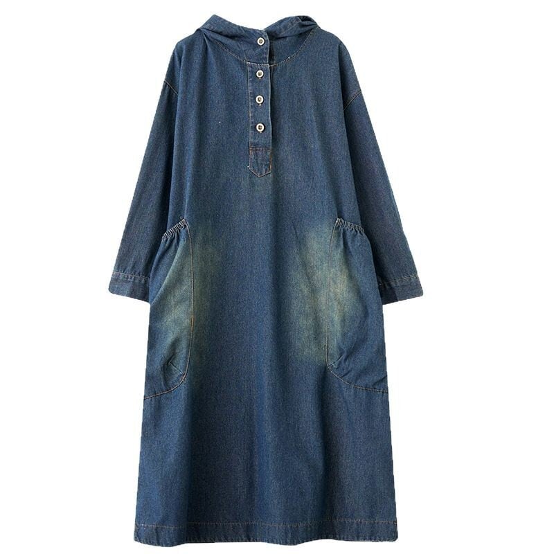 【dress】デニムカジュアルワンピース　M29674