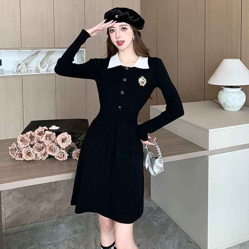 【dress】ニットワンピース　M26354
