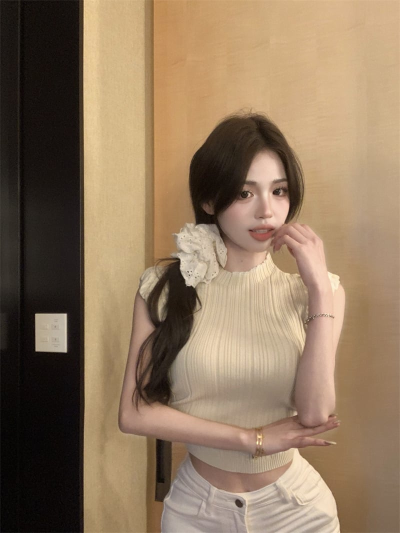 【tops】ノースリーブニットトップスG20270