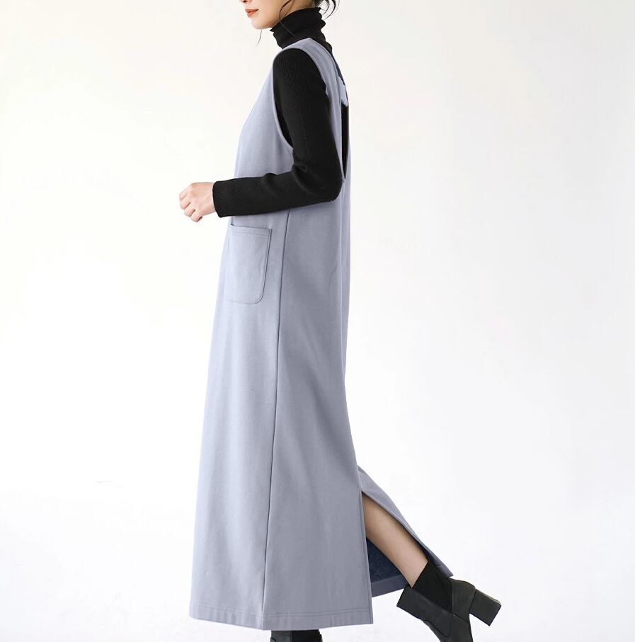 【dress】Vネックベストワンピース　M28037