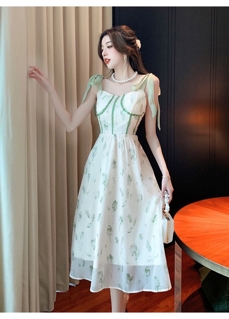 【dress】デート花柄キャミワンピース G21016