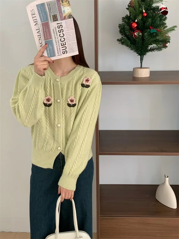 【outer】ニットカーデ　M25975