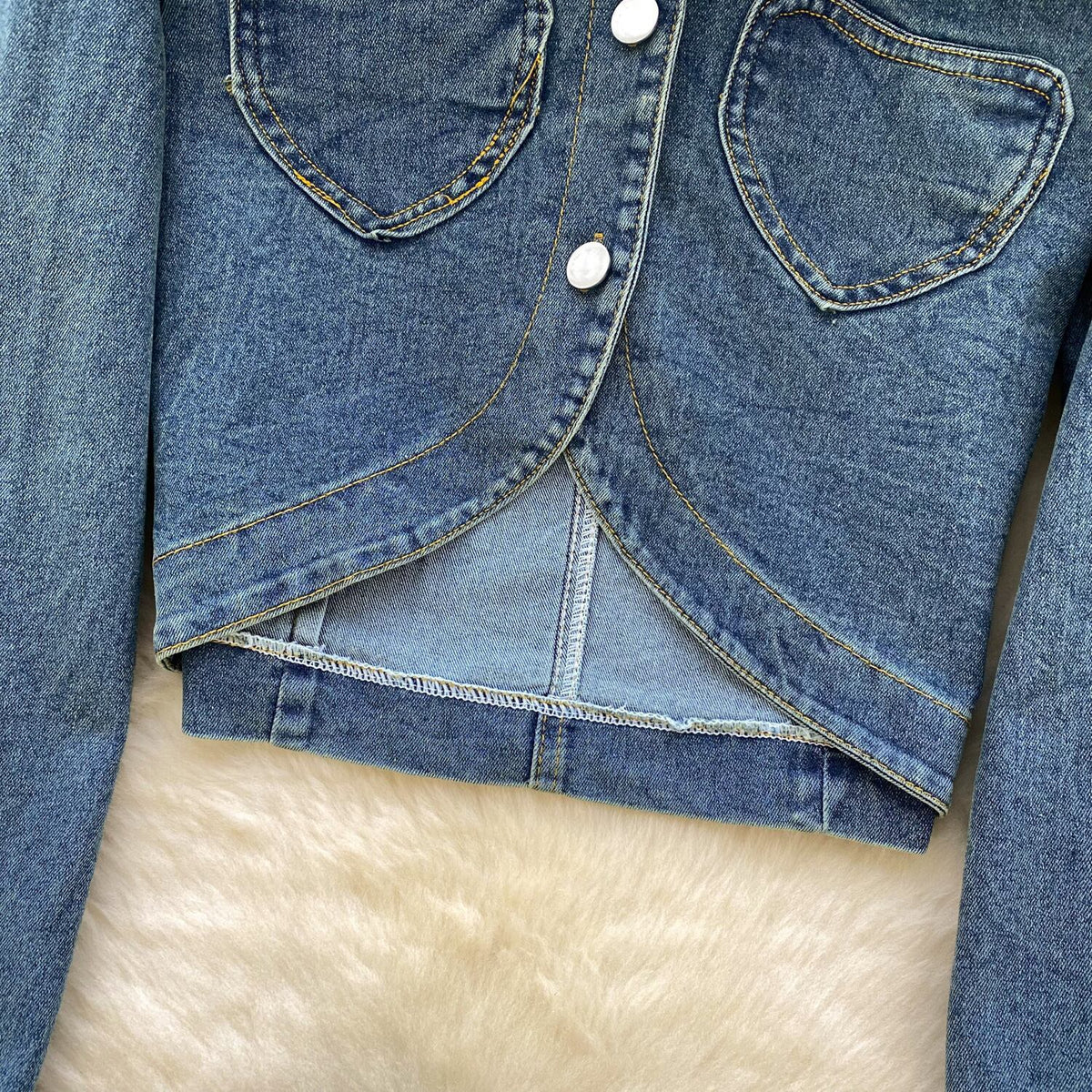 【set】不規則 イレギュラーデニムジャケット×スカートセット　M29827