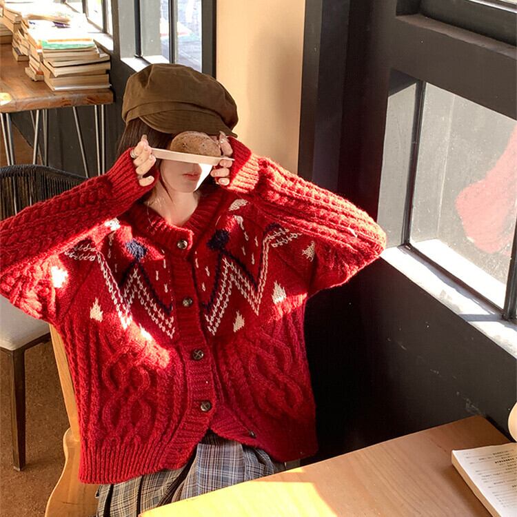 【outer】ニットカーデ　M27681