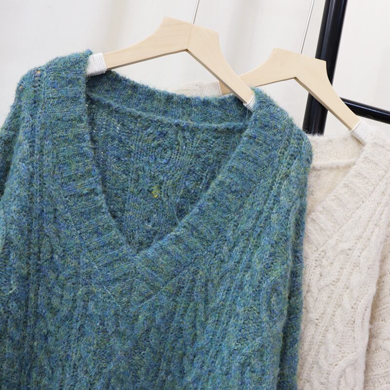 【tops】Vネックニットセーター　M27882