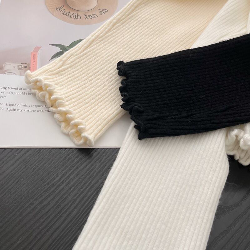 【tops】レース切り替えニットトップス　M27213