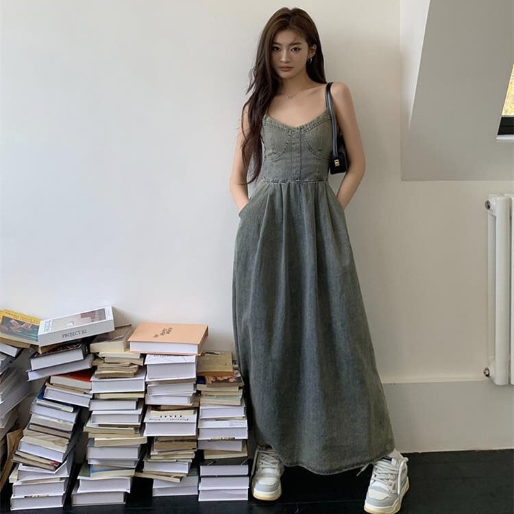 【dress】デニムキャミワンピース　M24871