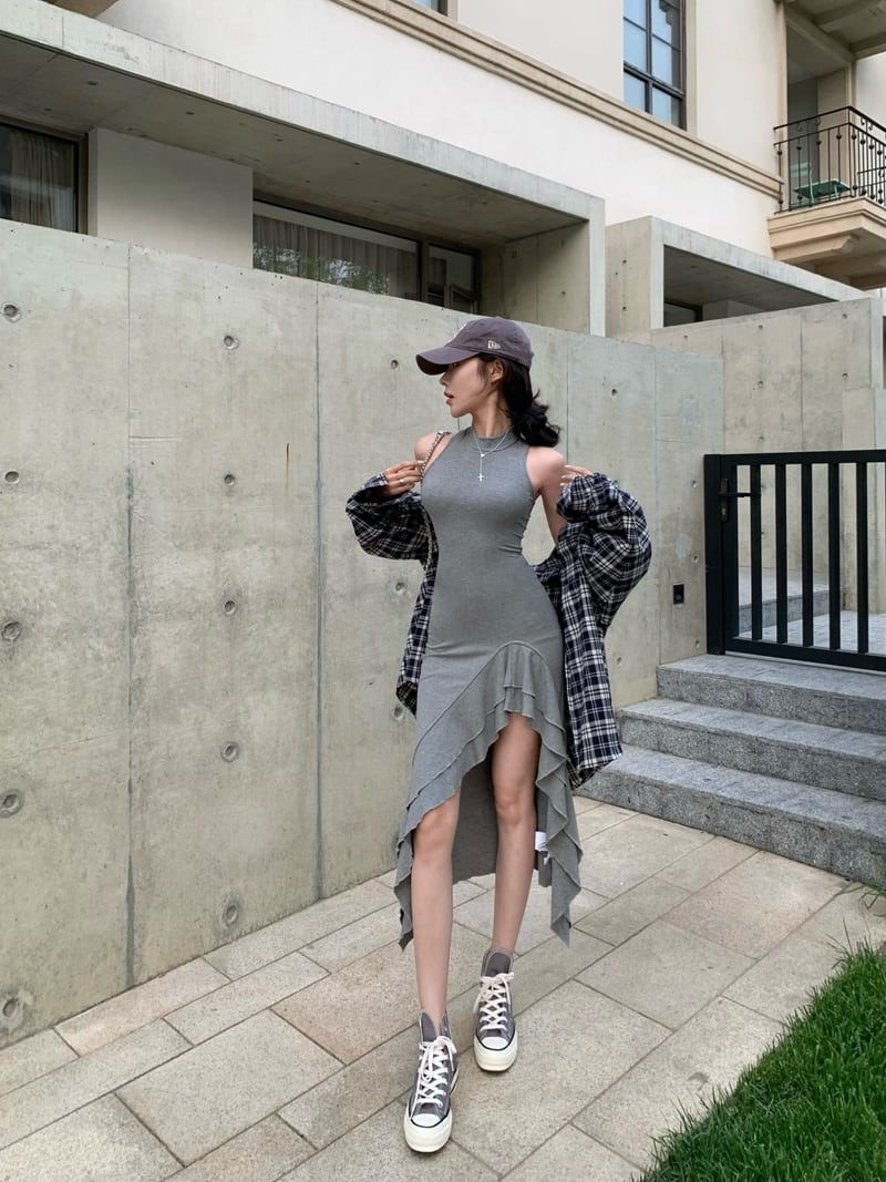 【dress】ノースリーブワンピース　M24036