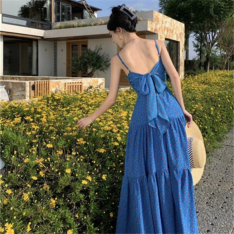 【dress】リボン付きキャミワンピース　M24924