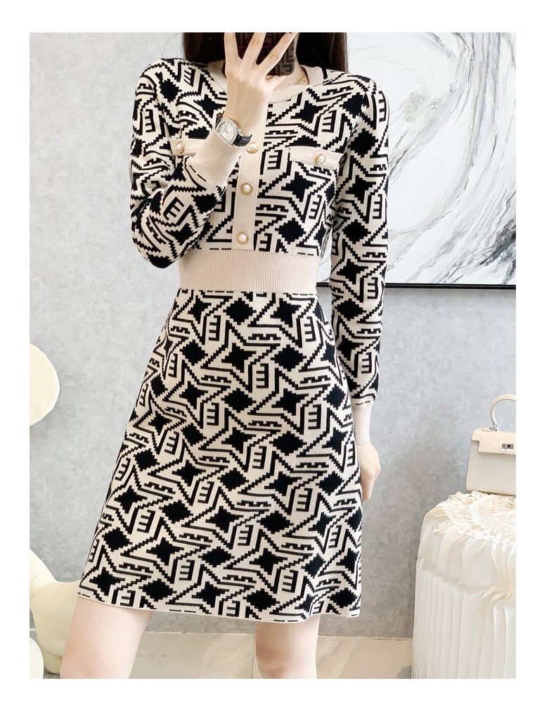 【dress】ニットワンピース　M25508