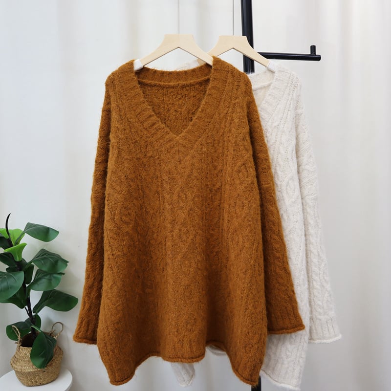 【tops】Vネックニットセーター　M27882