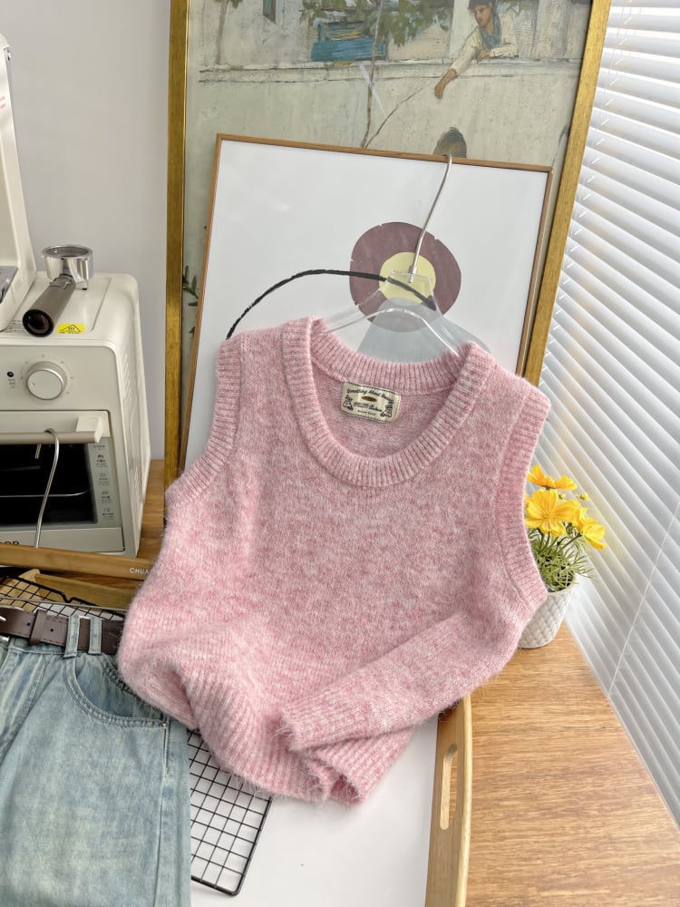 【tops】ニットベスト　M25475