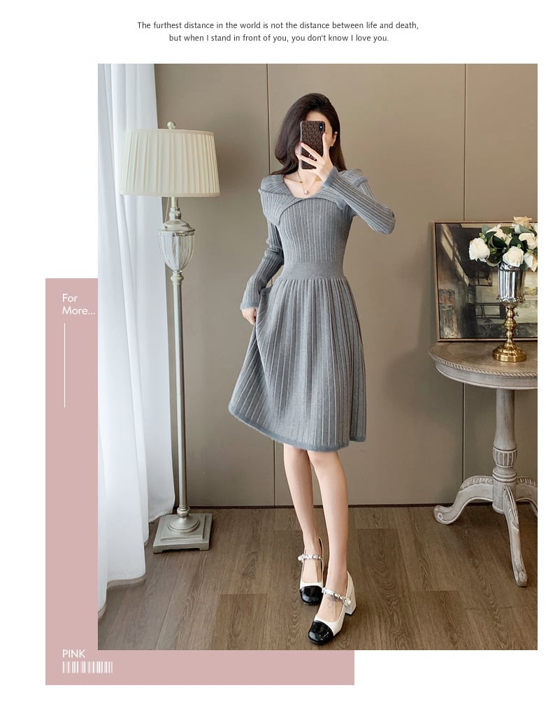 【dress】ニットワンピース　M25363