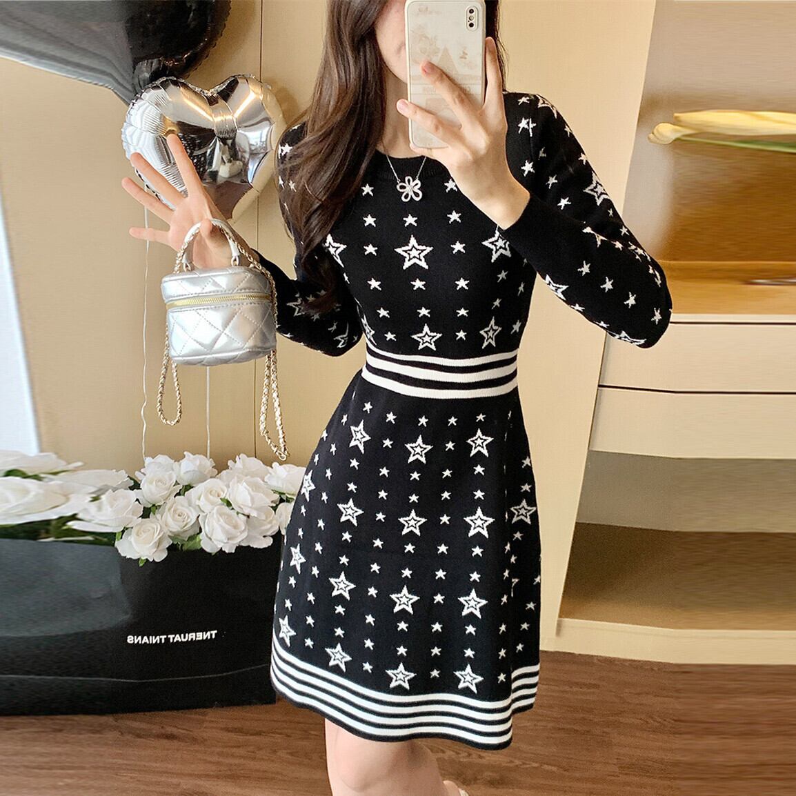 【dress】ニットワンピース　M28413