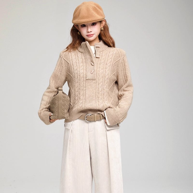 【tops】ニットトップス Q7398