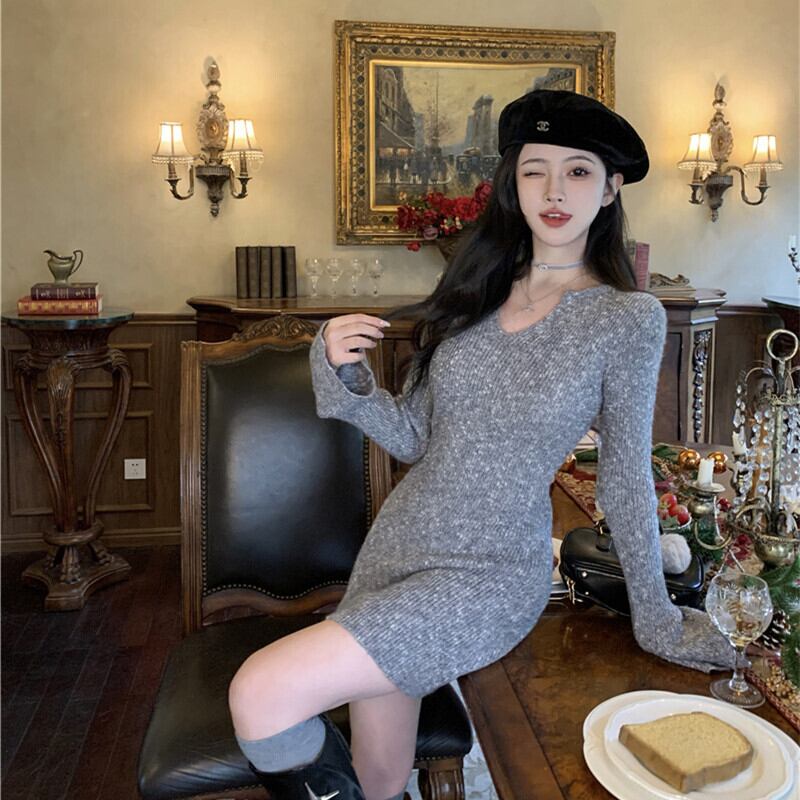 【dress】ニットワンピース　M27736