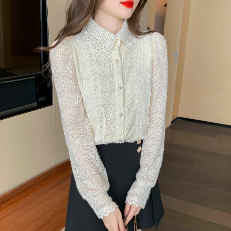 【tops】レースシャツトップス　M29265