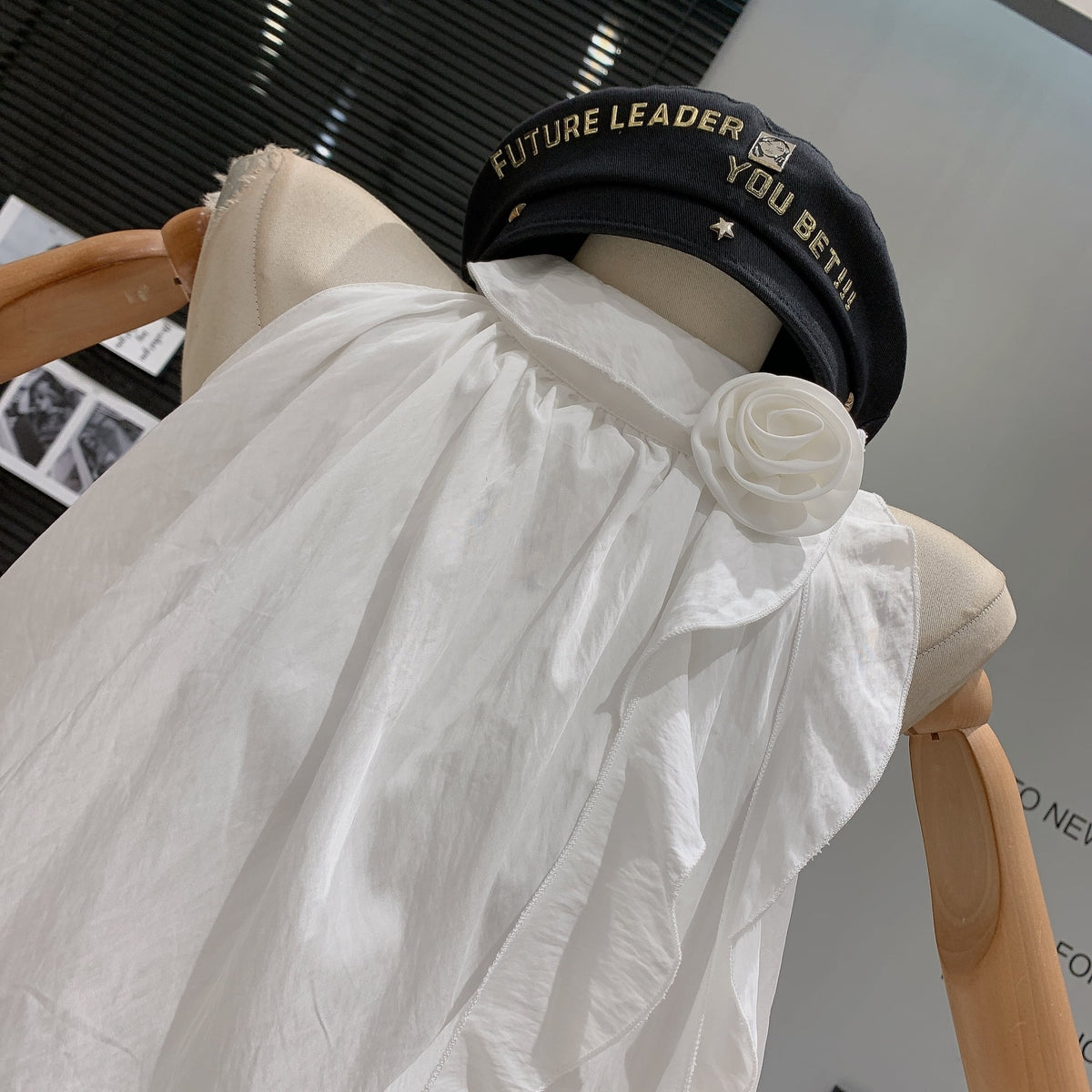 【dress】立体フラワーワンピースベルト付き　M25012