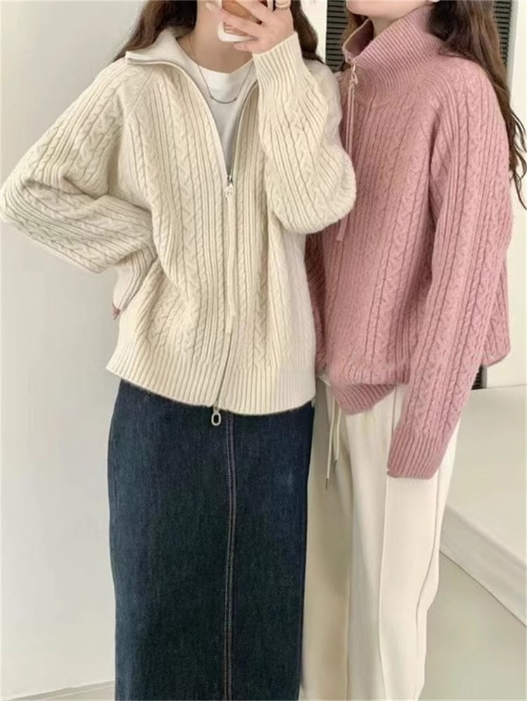 【outer】Wジップニットカーデ　M25981