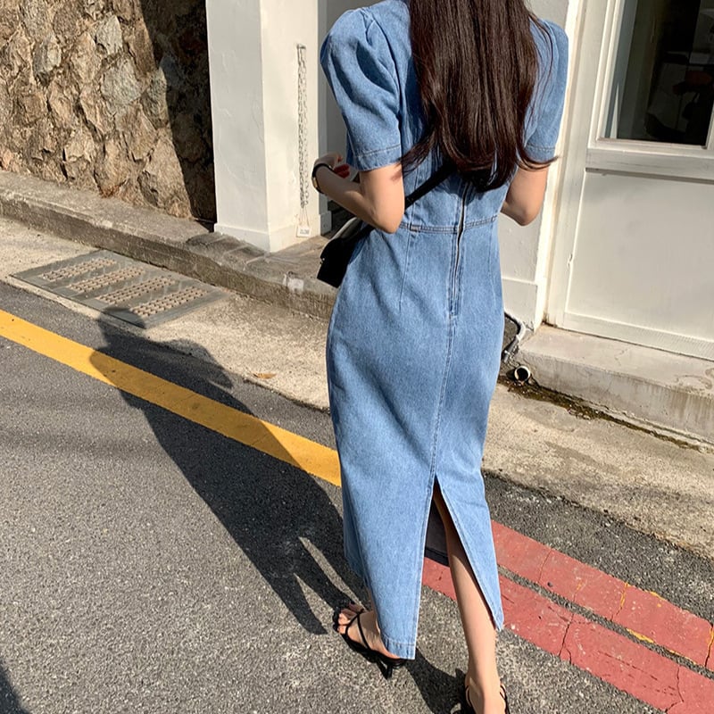 【dress】デニムワンピース　M24734