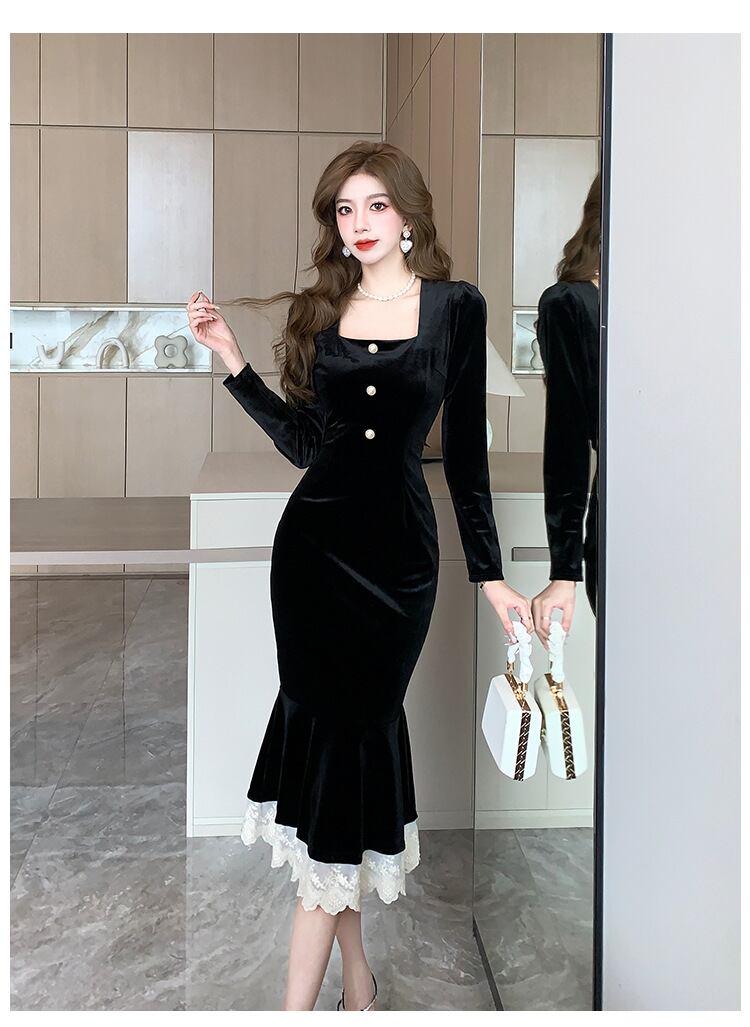 【dress】マーメイドワンピース　M18538