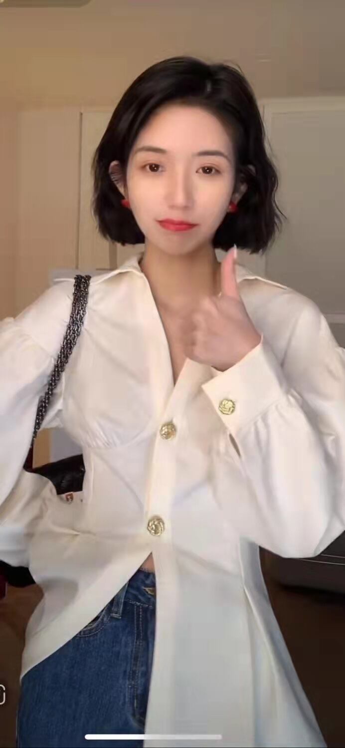 【tops】長袖ブラウスG20338