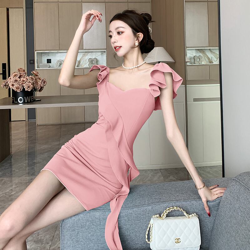 【dress】フリルタイトキャミワンピース G20255