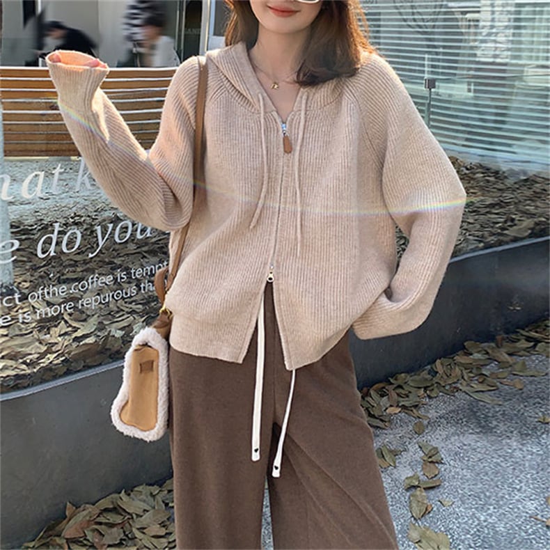 【outer】Wジップニットカーデ　M25980